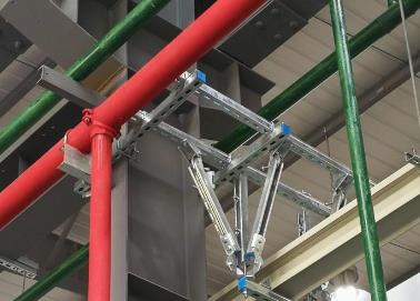 平鲁该抗震支架的整体式支吊架结构协调性好